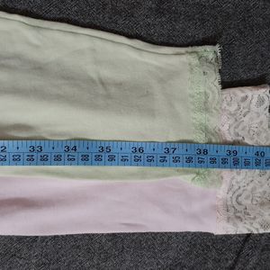 2 Pastel Colour Pants Ladies