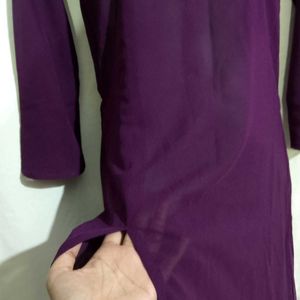 Purple Georgette Kurta