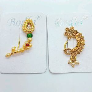 Get 30 Rs Off Beautiful Press Nath Nose Pin Combo