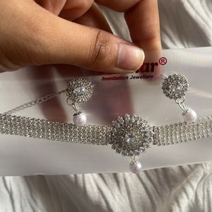 Silver Daimond Chokers !