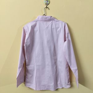 Formal Pink Stretchable Shirt