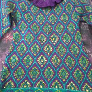 Girls Woollen  Kurta