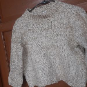 Woolen Crop Sweater