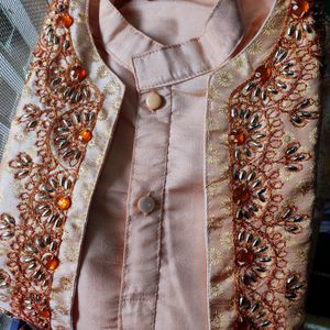 Festive Wear Kurta With Design Jacket