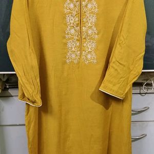 Mustard Yellow Kurti