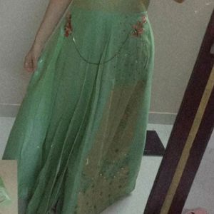 green floor touch elegant gown #like new