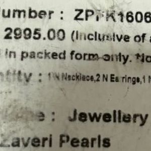 Price Drop!!!Zaveri Pearls Women Jewellery Set