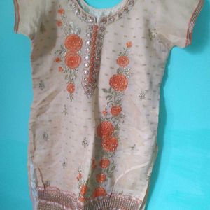 Silk Chudidar Top