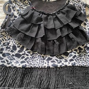 Casual Wear Black & white Animal Prints