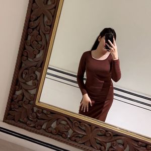 Long Brown Dress