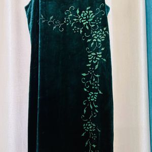 Bottle Green Cocktail Dress