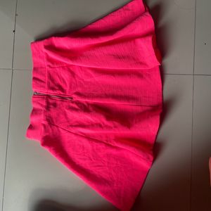 H&M SKIRT(fluorescent Pink Colour)