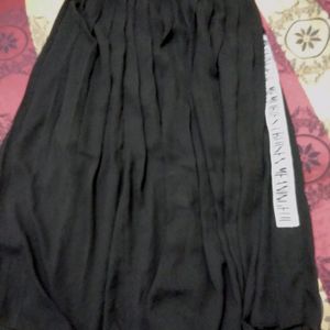 Black Crush Georgette Skirt