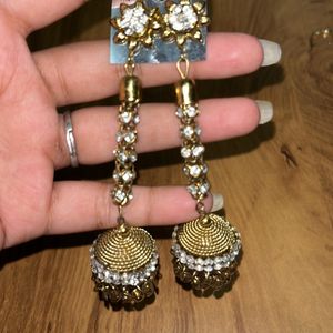 Gold Festive Earrings