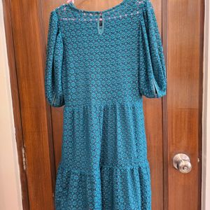 Full Embroidery Dress With Slip