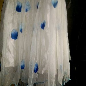 White Blue Frock