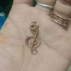 Locket Music Note 🎵copper Handmade