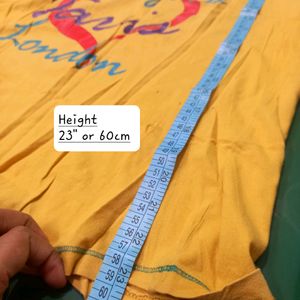 Yellow T Shirt (XL size)