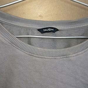 Womens Grey Solid Stylish Top.