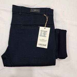 Kedar 1067 Men's Navy Blue Double Cloth Trouser
