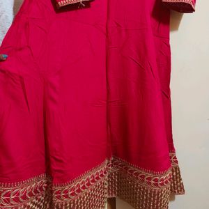 Magenta Anarkali Totally New Kurti