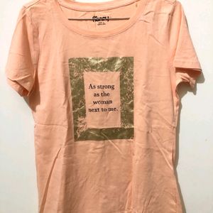 Peachy Cool Slogan Top