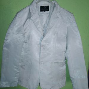 White Bleazer With Hard Sholder And Embroidery. This Is Almost New Item. Used 2 Or 3 Times In Occasion.