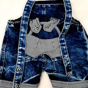 🔵 Dark Blue UNISEX DENIM DAUNGREE 💙 FOR BABIES