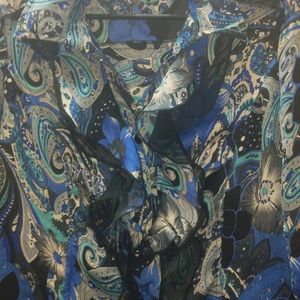 Blue Paisley Printed Top