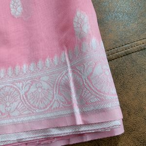 Light Pink Banarasi Saree