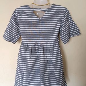 Stripe Dress For Adults