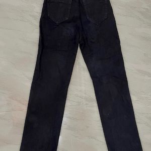 *Sale* Black Torn Straight Fit Jeans