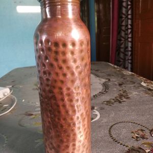 Hammered Copper Water Bottle