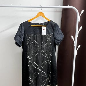 Black Sequin Dress