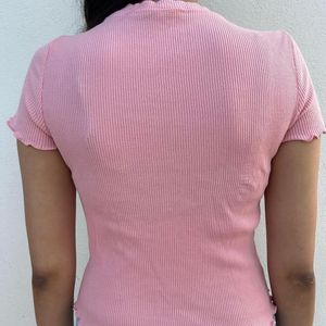 Pretty Pink Fitted Top