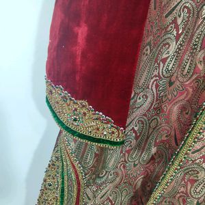 Multi Floral Printed Sharwani With Zardozi Work