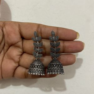 Oxidised Jhumka