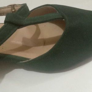 Green Heels, Fashionable, Multi wear