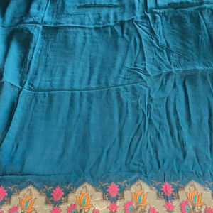 Beautiful Sea Green Colour Sari With Blouse