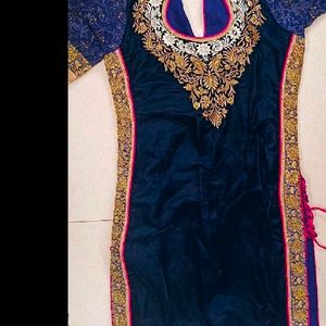 Velvet Kurti With Dupatta