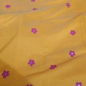 Thread & Mirror Work Beautiful Saree