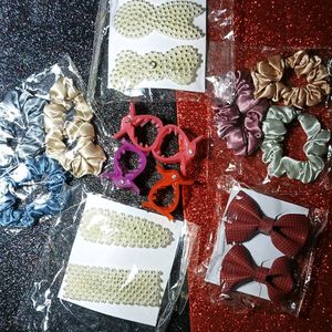 Combo Of Hair Clutchers Bow Clips And Putty Clip ,