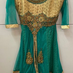 Indowestern Dress With Skirt Salvar Duppta