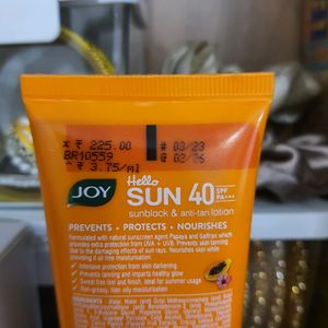 JOY Hello Sun - Sunblock & Anti-Tan Lotion