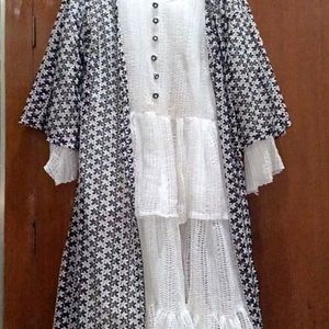 Black Bndi White Frock