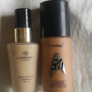 Combo Of Geordani Gold& Mac Foundation