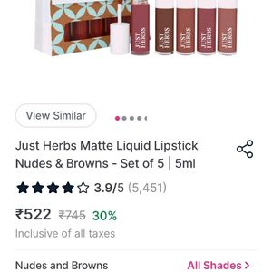 Just Herbs Matte Liquid Lipstick Set