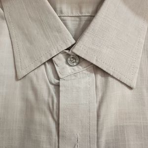 Pure White Linen Half Sleeve Shirt