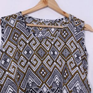 Multicoloured Printed Western Top (Women's )