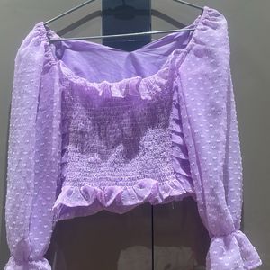 Lavender Colored Party Top